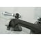 Kingston Brass Widespread Bathroom Faucet with Brass PopUp, Black Stainless SteelPolished Chrome NS4467AL - alternate 6